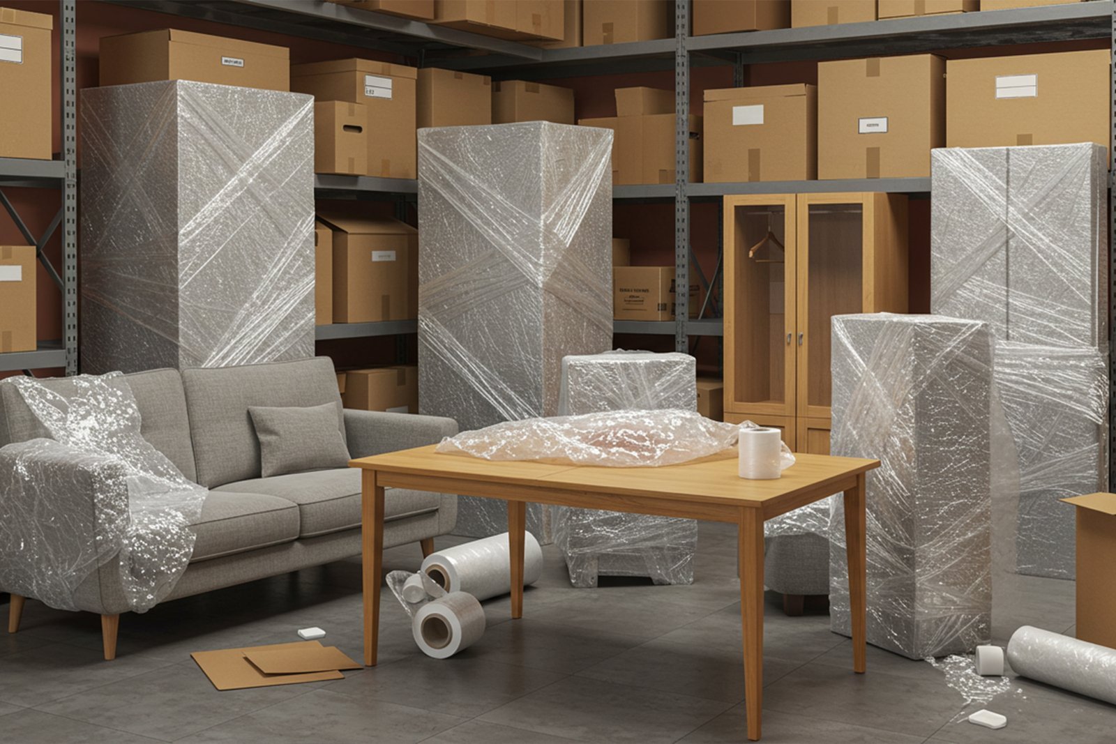 تخزين العفش والاثاث